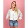Bomber dentelle chic blanc LUANA