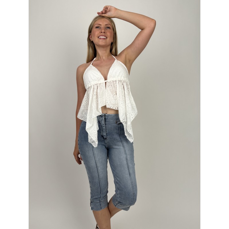Bermuda denim capri jean LINDSAY