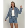 Short denim à boutons décoratifs jean MOLLY