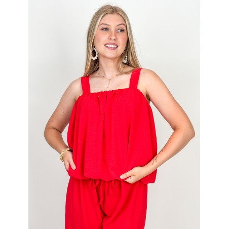 Ensemble léger ample rouge MANUELLA