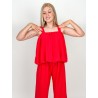 Ensemble léger ample rouge MANUELLA