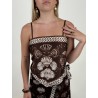 Ensemble short imprimé bohème choco VANESSA