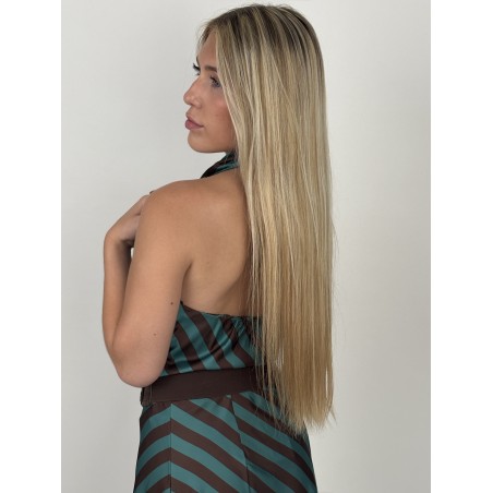 Blouse rayée décolleté drapé ottanio DALIA