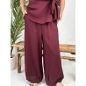 Ensemble long bohème à noeud bordeaux CHARLOTTE