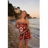Ensemble short imprimé bohème brique VANESSA