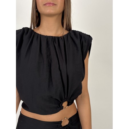 Ensemble ample chic noir Sylvie