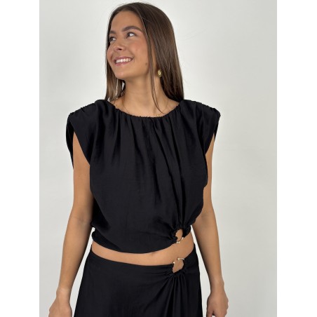 Ensemble ample chic noir Sylvie