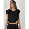 Ensemble ample chic noir Sylvie