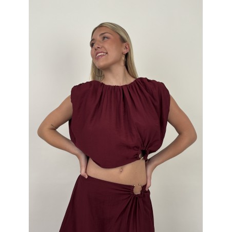 Ensemble ample chic bordeaux Sylvie
