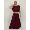 Ensemble ample chic bordeaux Sylvie