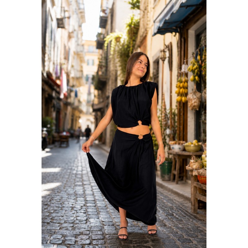 Ensemble ample chic noir Sylvie