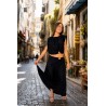 Ensemble ample chic noir Sylvie
