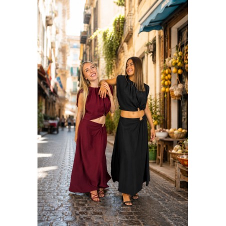 Ensemble ample chic noir Sylvie