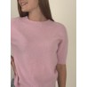 Pull en maille léger doux rose GIGI
