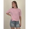 Pull en maille léger doux rose GIGI