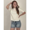 Pull en maille léger doux blanc GIGI