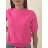 Pull en maille léger doux fushia GIGI