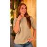 Pull en maille léger doux beige GIGI