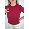Pull léger en laine douce bordeaux CELIA