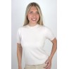 Pull léger en laine douce blanc CELIA