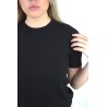 Pull léger en laine douce noir CELIA