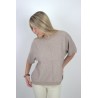 Pull long en laine épaisse taupe AUDREY