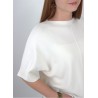 Pull long en laine épaisse blanc AUDREY