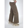Pantalon large denim taupe ESTELLE