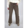 Pantalon large denim taupe ESTELLE