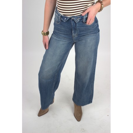 Jeans ample effet décoloré GEMMA
