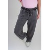 Pantalon ample à strass gris SALOME