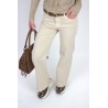 Pantalon ample denim beige JODIE