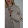 Gilet en maille douce confortable beige JULIETTE