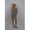 Robe marinière dos nageur marine ANAELLE