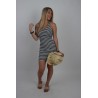 Robe marinière dos nageur marine ANAELLE