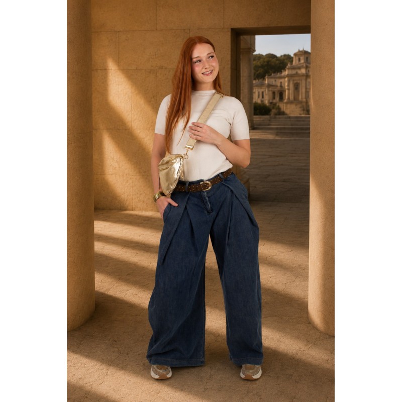 Jeans ample effet portefeuille BONNIE