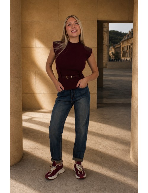 Jeans slim effet décoloré BRENDA