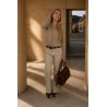 Pantalon ample denim beige JODIE