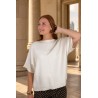 Pull long en laine épaisse blanc AUDREY