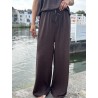 Pantalon fluide & ample choco Yanina