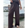 Pantalon fluide & ample choco Yanina