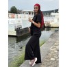 Pantalon fluide & ample noir Yanina