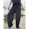 Pantalon fluide & ample noir Yanina