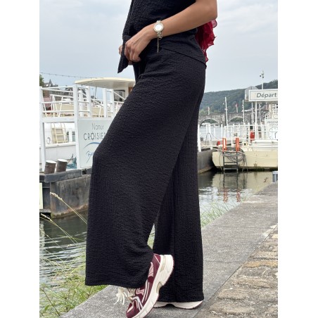 Pantalon fluide & ample noir Yanina