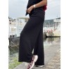 Pantalon fluide & ample noir Yanina
