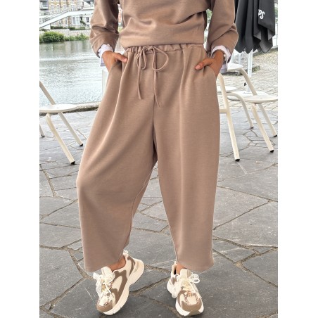 Ensemble jogging doux taupe Jenna