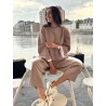 Ensemble jogging doux taupe Jenna
