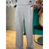 Pantalon fluide palazzo taupe Mandy