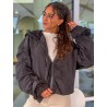 Veste coupe vent style blouson noire INGRID