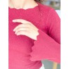 Pull léger en maille scintillant bordeaux Alice